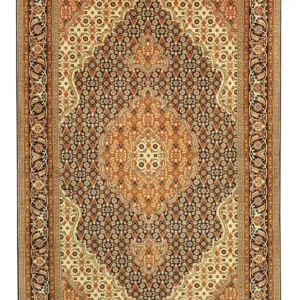 Perserteppich - Täbriz - Royal - Royal - 153 x 101 cm - dunkelbeige