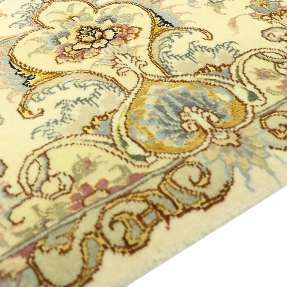 Perserteppich - Täbriz - Royal - Seidenkette - 219 x 148 cm - beige