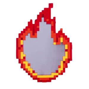 Pixelspiegel - rote Flamme