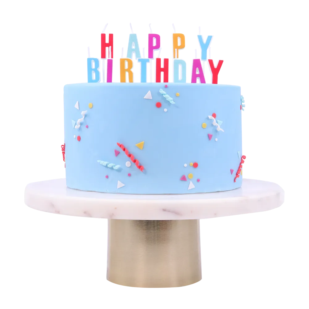 PME Kerze - Happy Birthday mehrfarbig