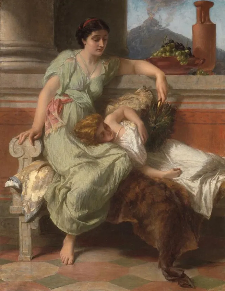 Pompéi-Gemälde 79 nach J.-C. - Alfred Elmore | Kunstdruck