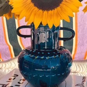 Psychodelic Vase "Vintage Vibes" - one Kind - 23cm - Einzelstück