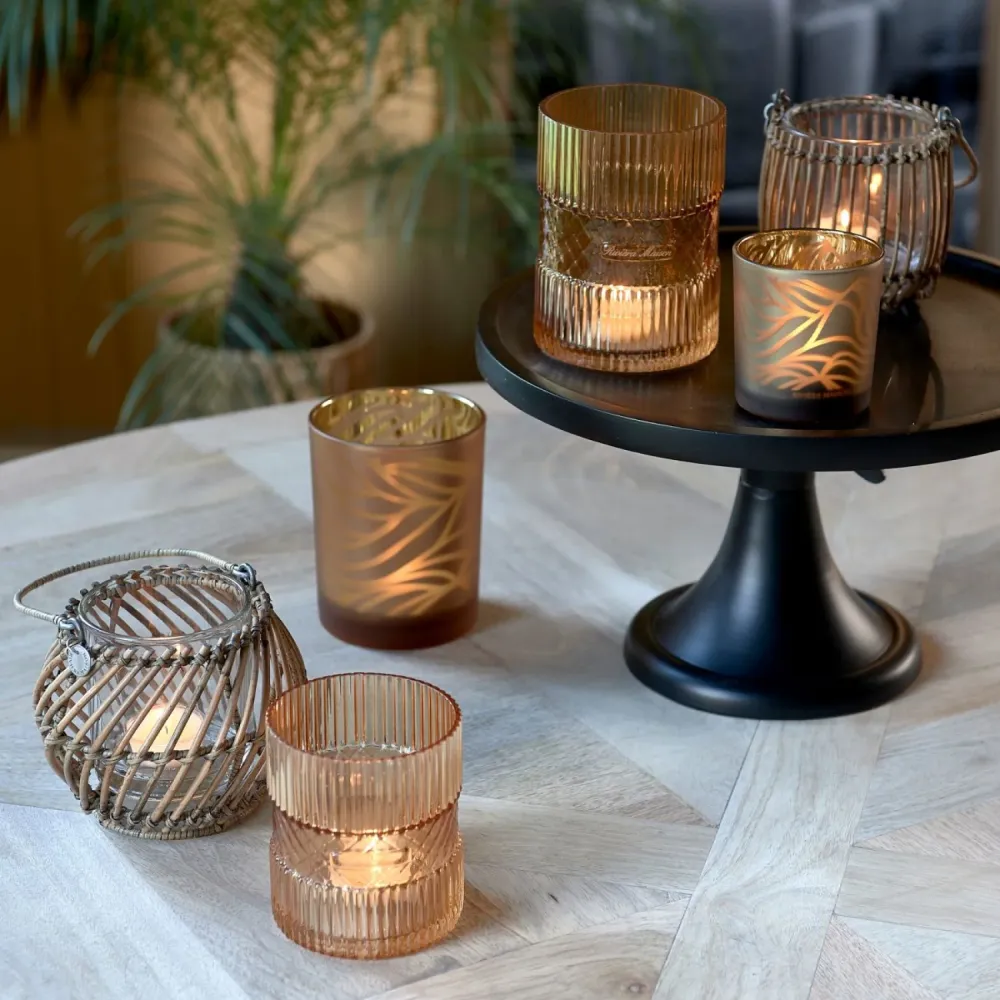 Rivièra Maison Rustic Rattan Vertical Teelichthalter