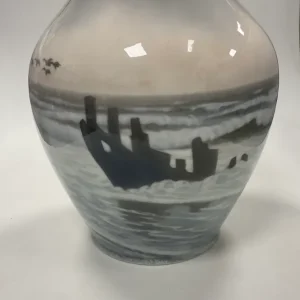 Royal Copenhagen Art Nouveau Unika Vase af Vilhelm Th. Fischer no 10124