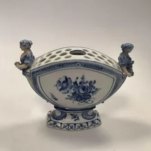 Royal Copenhagen Blaue Blume Geschweißte Bouquetière Nr. 1572