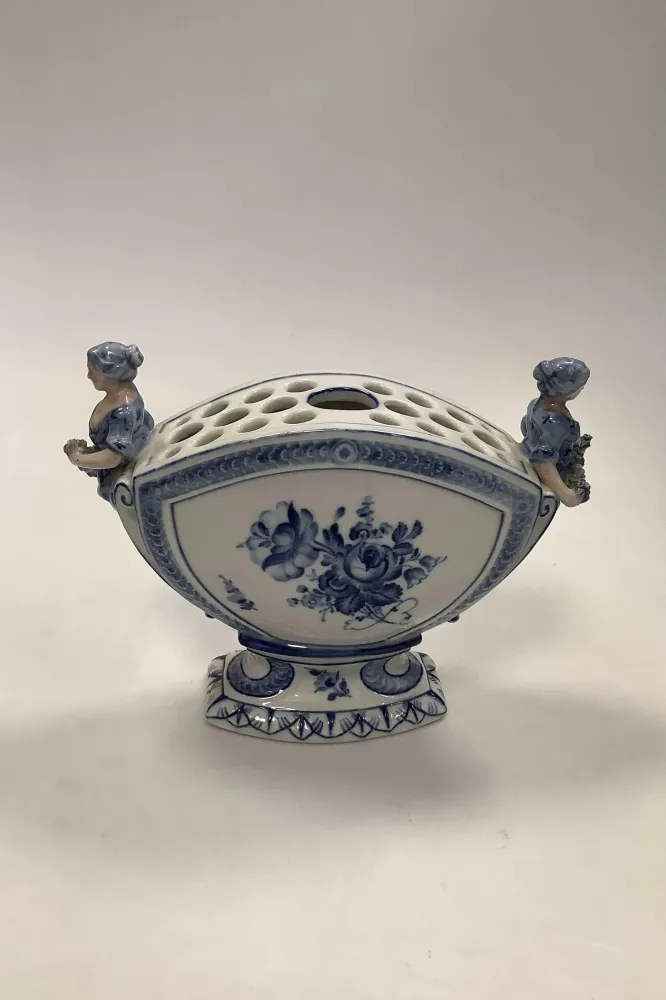 Royal Copenhagen Blaue Blume Geschweißte Bouquetière Nr. 1572
