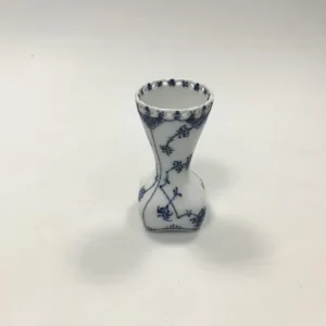 Royal Copenhagen Blaue geriffelte Vase mit Spitze Nr. 1162