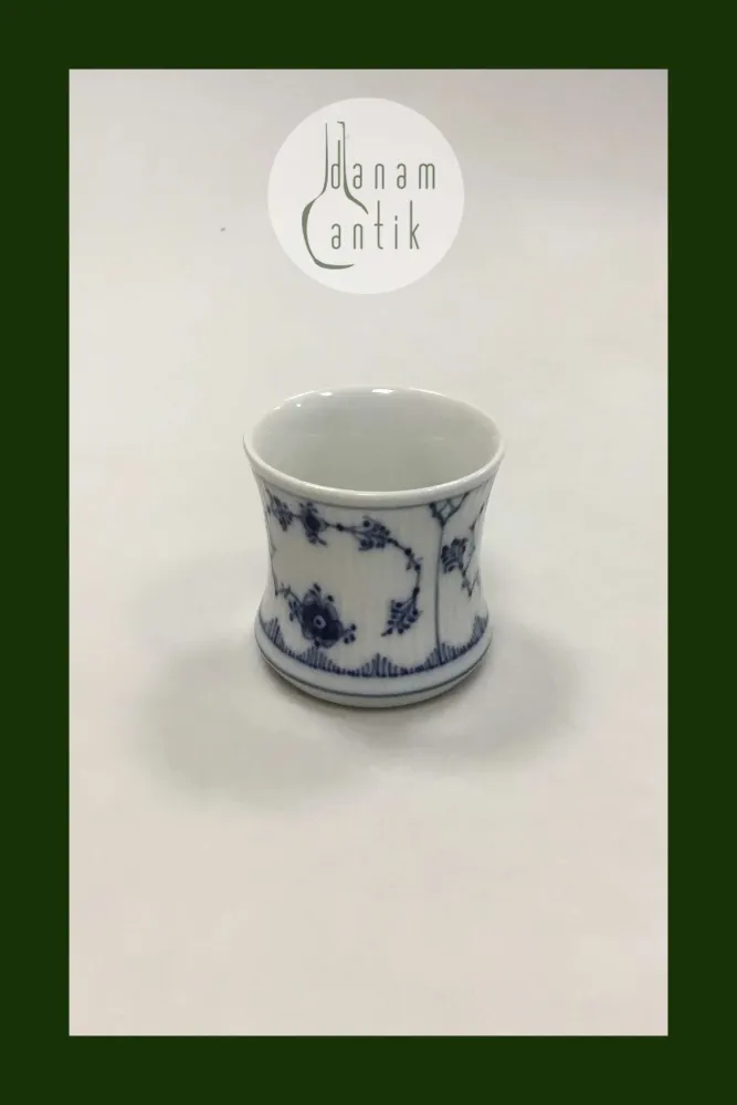 Royal Copenhagen Blaue kannelierte Vase Nr. 2158