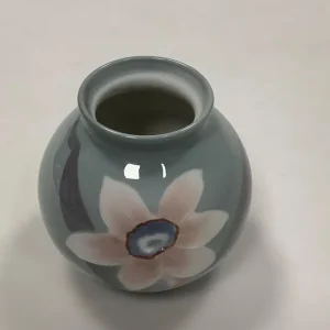 Rørstrand Art Nouveau Vase med Blomster i Relief