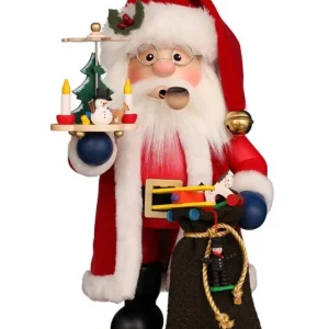 Räuchermann Weihnachtsmann rot