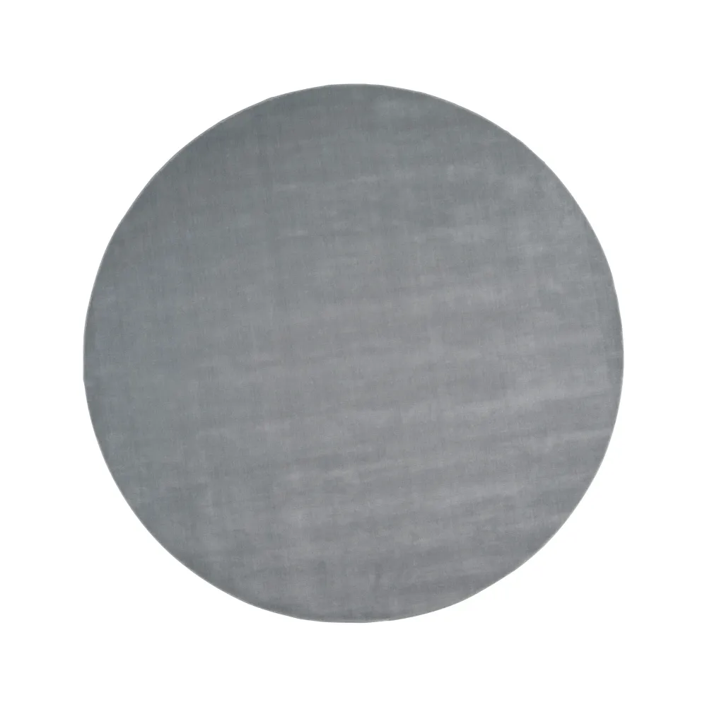 Rundteppich HALO CLOUD - OCEAN grau-blau