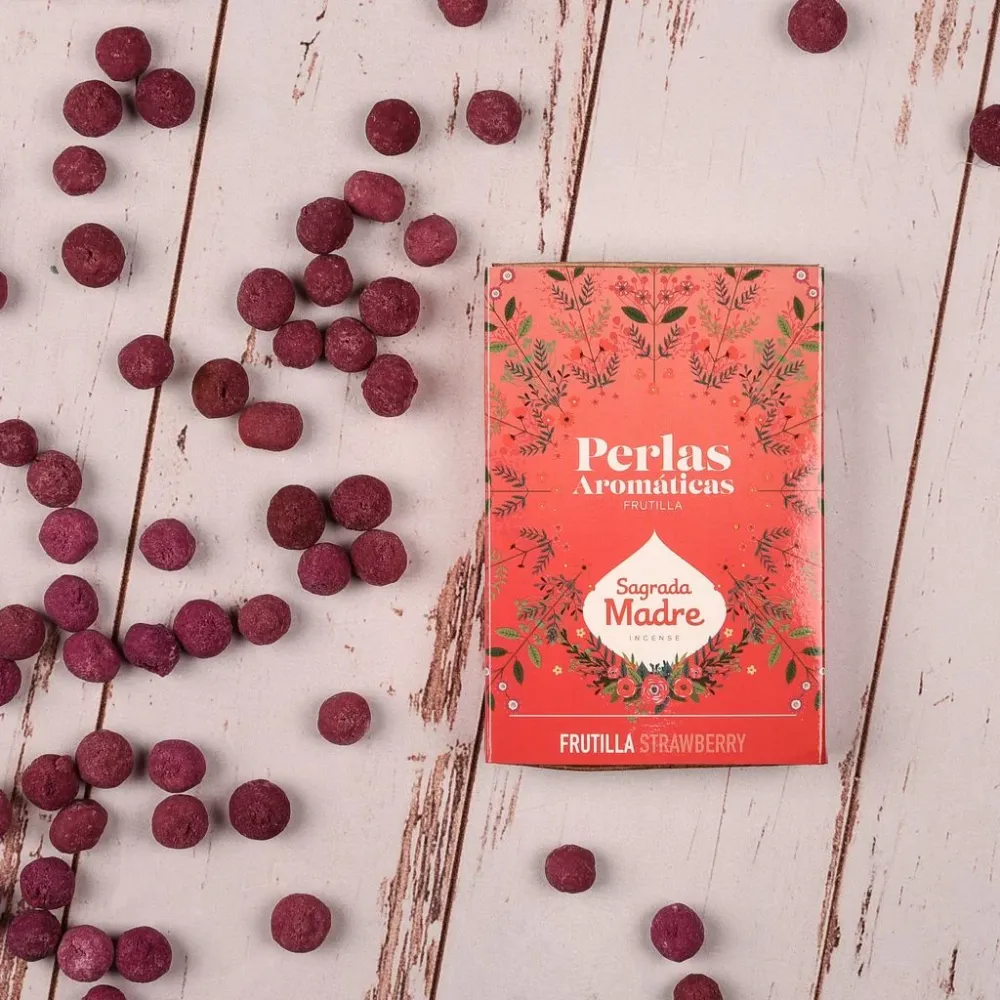 Sagrada Madre - Perlas Aromáticas - Erdbeeren - Duftperlen 40 Stk.