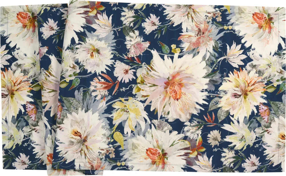 Sander Tischläufer Flowerful 50x140cm petrol