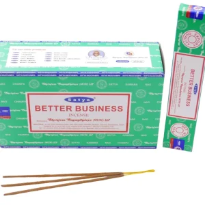 Satya - Better Business (Erfolg im Beruf) - Räucherstäbchen – 15 g Schachtel (ca. 12–15 Stäbchen)