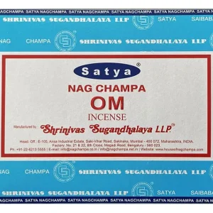 Satya - Om (Innere Ruhe) – Räucherstäbchen – 15 g Schachtel (ca. 12–15 Stäbchen)