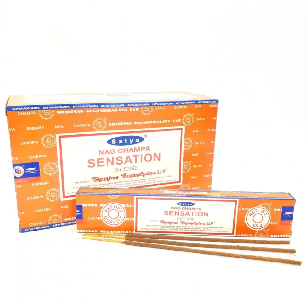 Satya Nag Champa Sensation - Räucherstäbchen 15 g