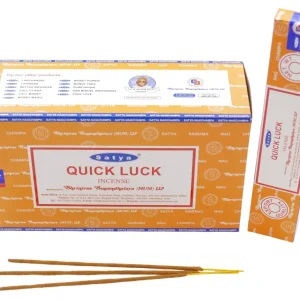 Satya - Quick Luck (Schnelles Glück) - Räucherstäbchen – 15 g Schachtel (ca. 12–15 Stäbchen)