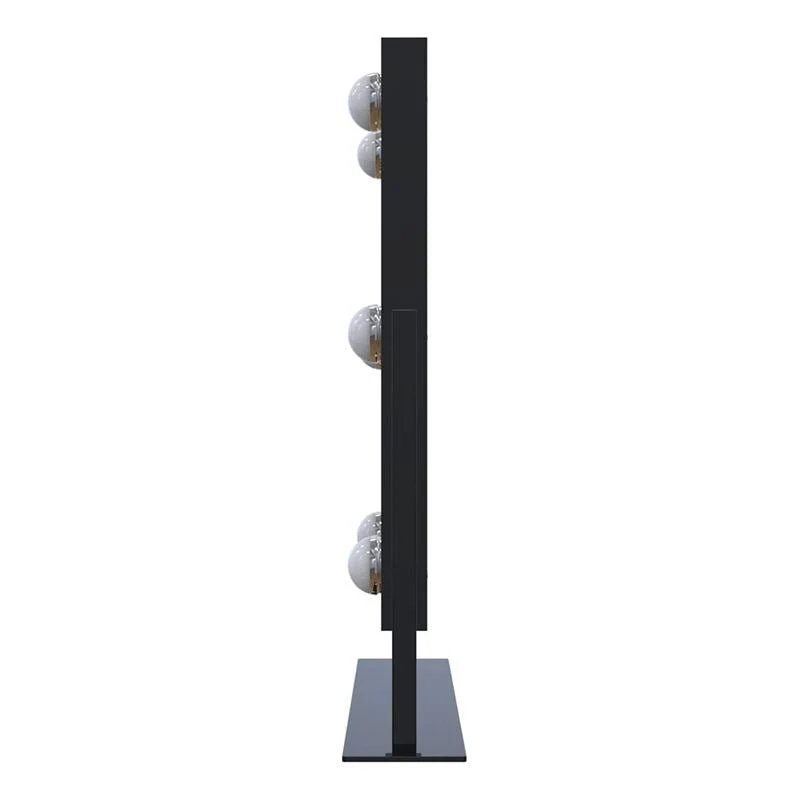 Schminkspiegel Hollywood – UNIQ XL mit 12 LED & Touch – Schwarz