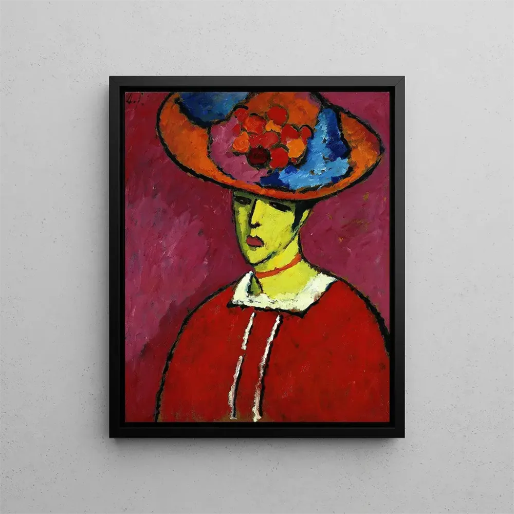 Schokko mit breitkrempigem Hut - Alexej von Jawlensky | Kunstdruck