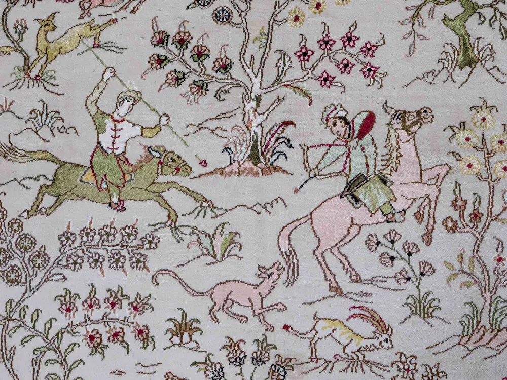 Seidenteppich - China Seide - 183 x 125 cm - beige