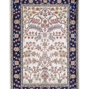 Seidenteppich - China Seide - 90 x 62 cm - creme