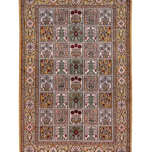 Seidenteppich - China Seide - 92 x 62 cm - mehrfarbig