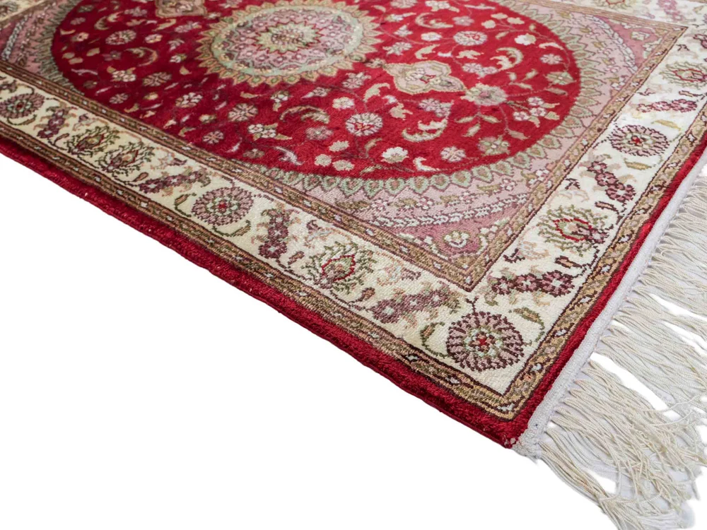 Seidenteppich - China Seide - 90 x 59 cm - rot