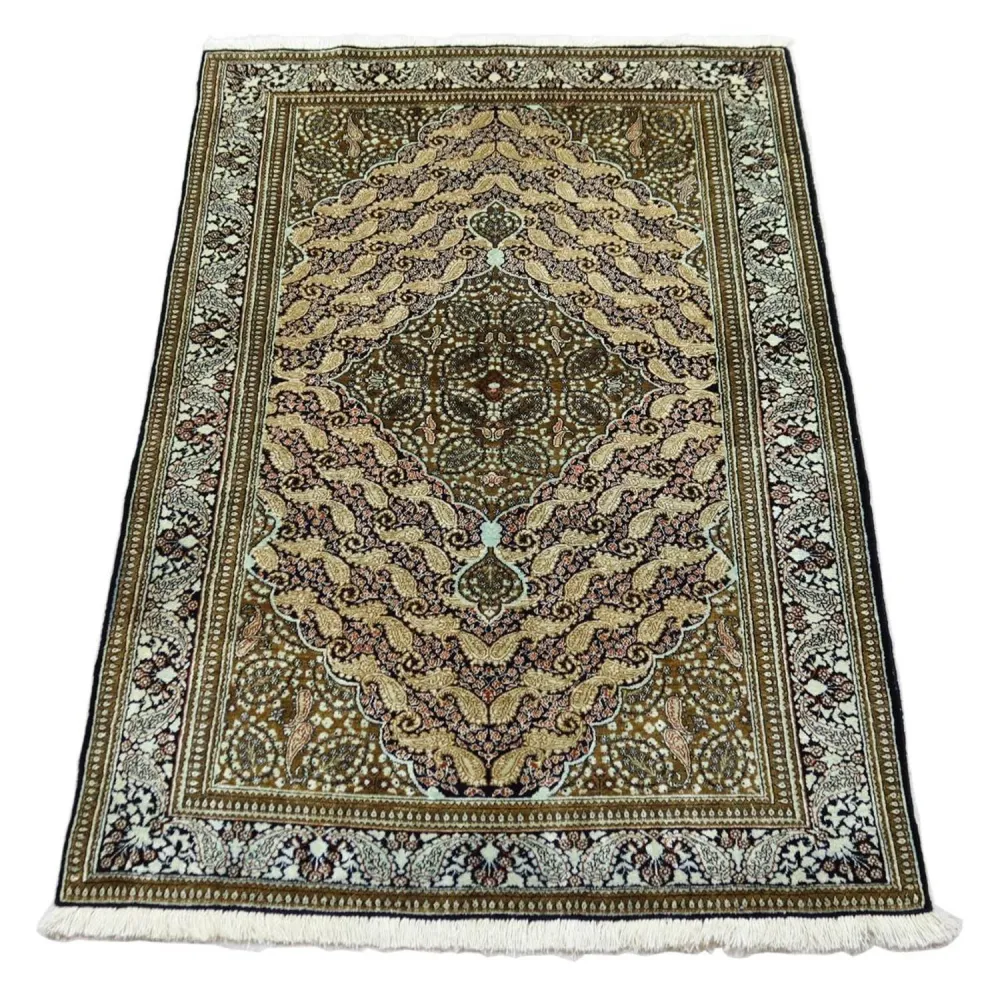 Seidenteppich - Ghom Seide - Premium 163 x 109 cm Teppichbrücke