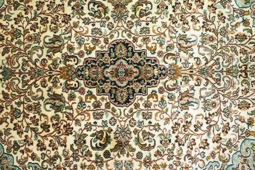 Seidenteppich - Kaschmir Seide 150 x 95 cm Teppichbrücke