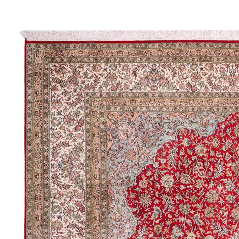 Seidenteppich - Kaschmir Seide - 303 x 220 cm - rot