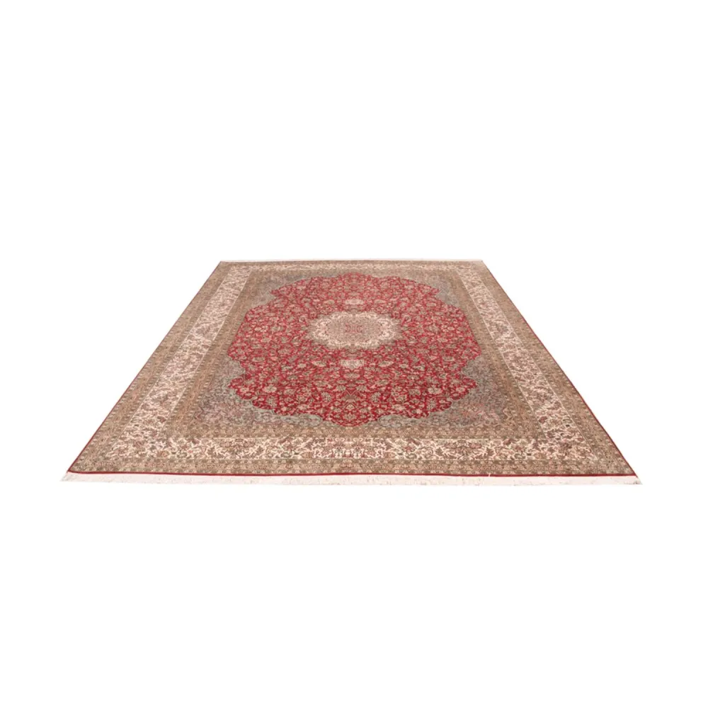 Seidenteppich - Kaschmir Seide - 303 x 220 cm - rot