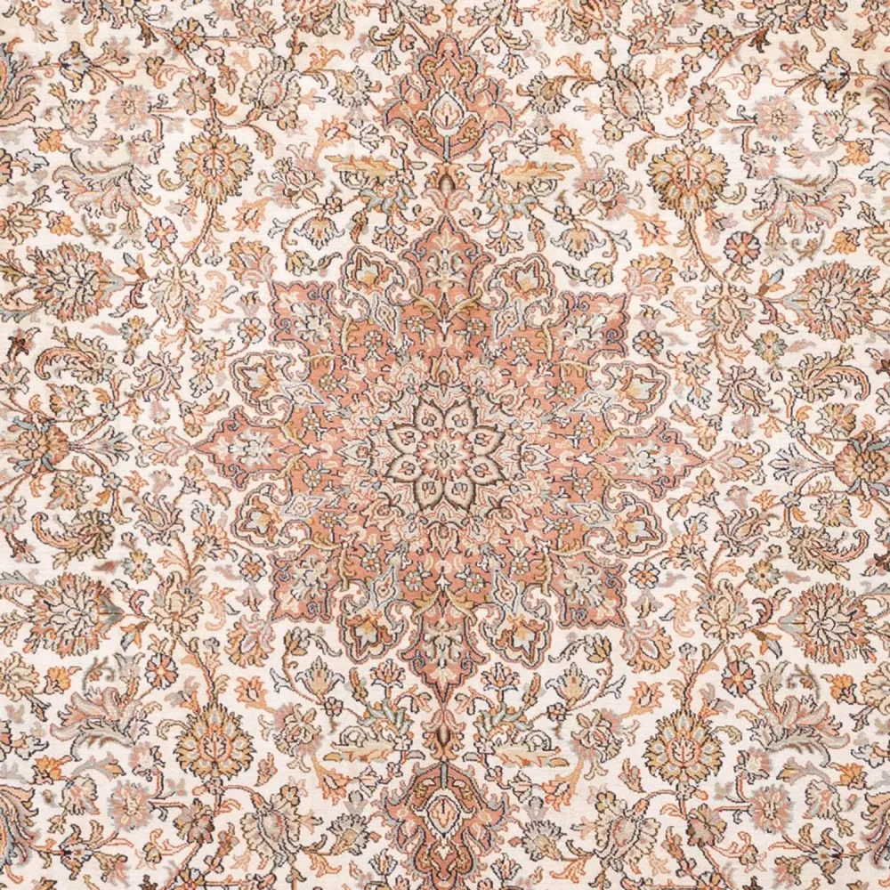 Seidenteppich - Kaschmir Seide - 314 x 219 cm - beige