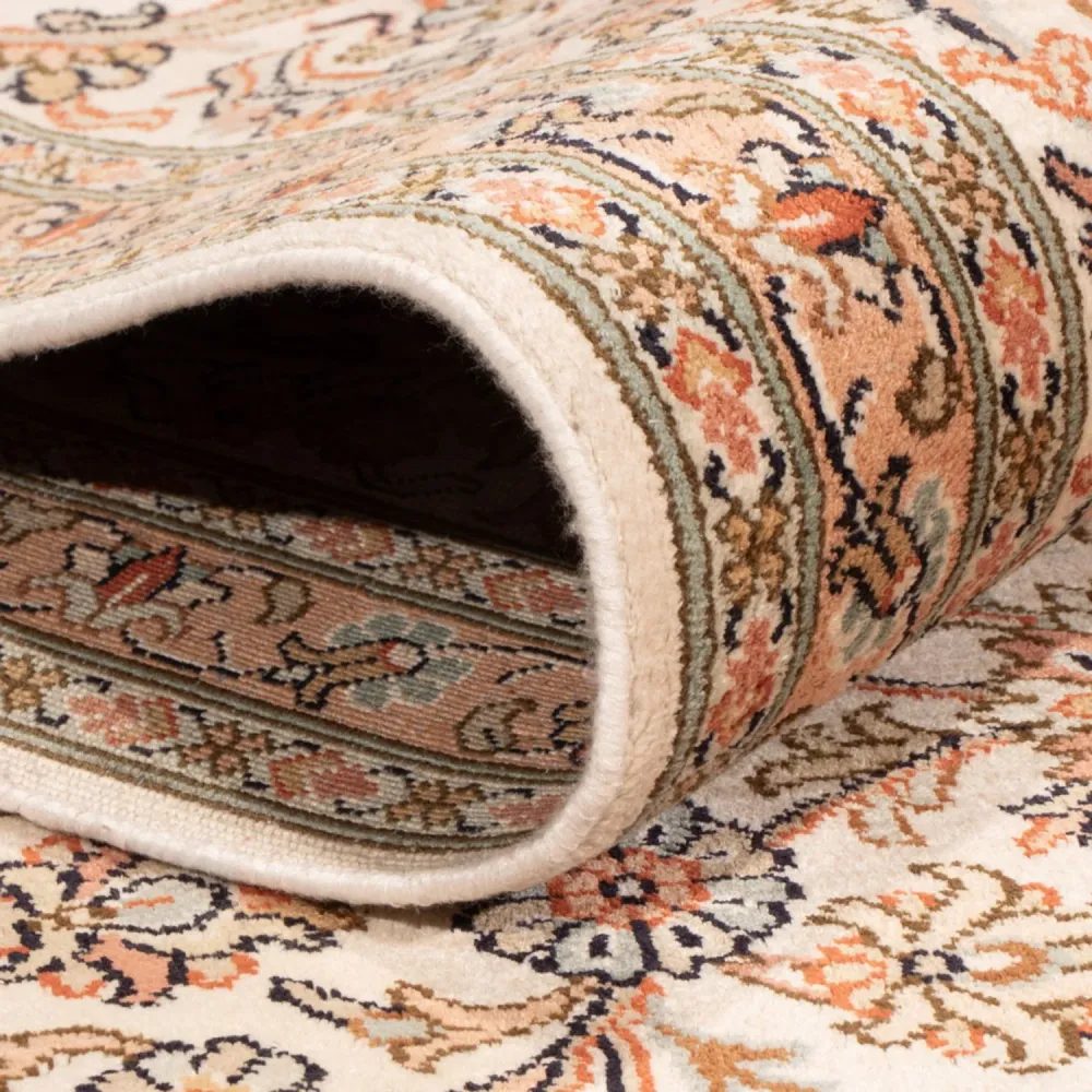 Seidenteppich - Kaschmir Seide - 314 x 219 cm - beige