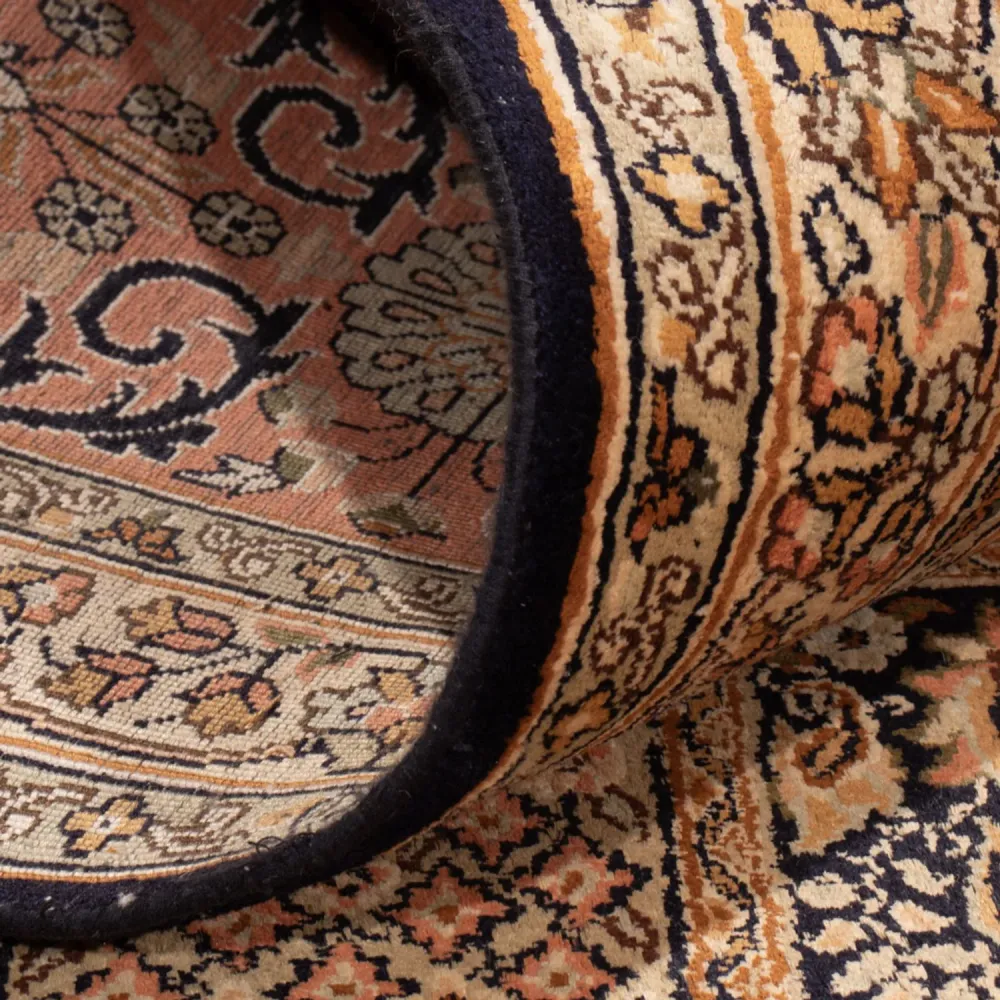 Seidenteppich - Kaschmir Seide - 339 x 246 cm - dunkelbeige