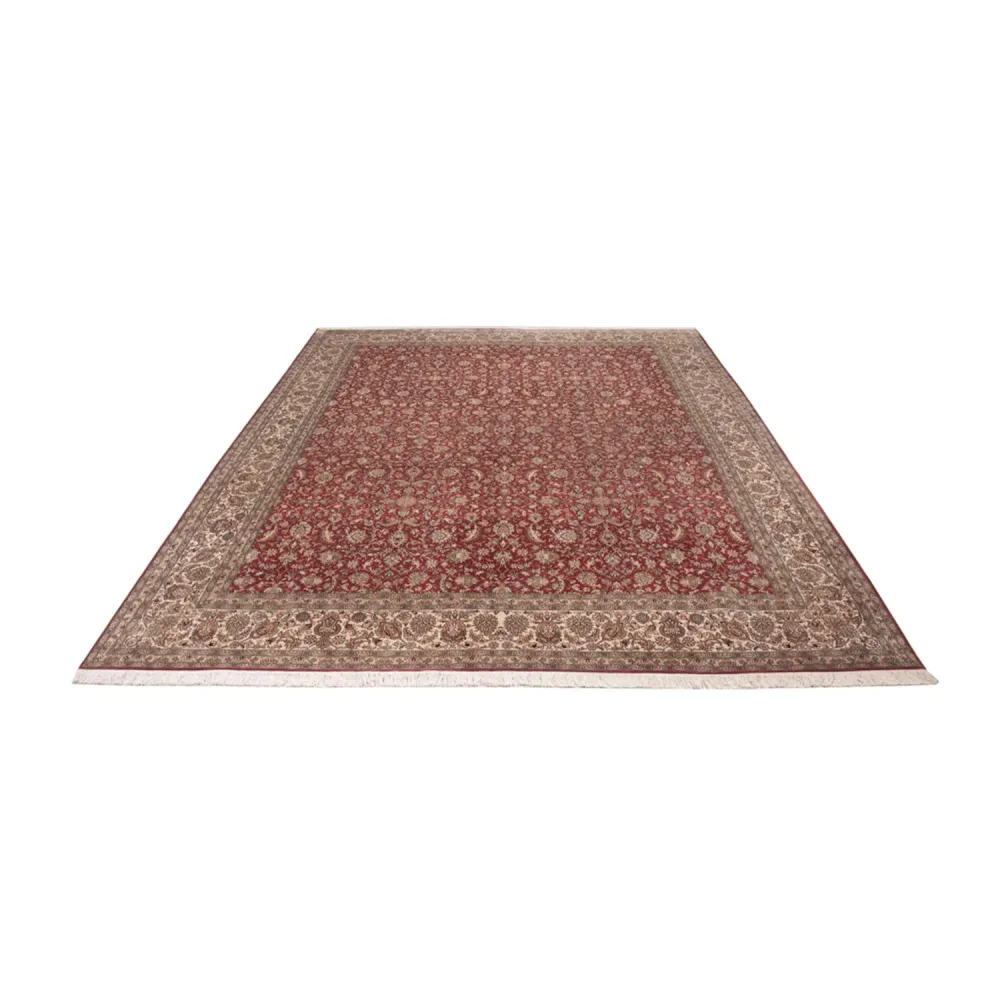 Seidenteppich - Kaschmir Seide - 369 x 279 cm - rot