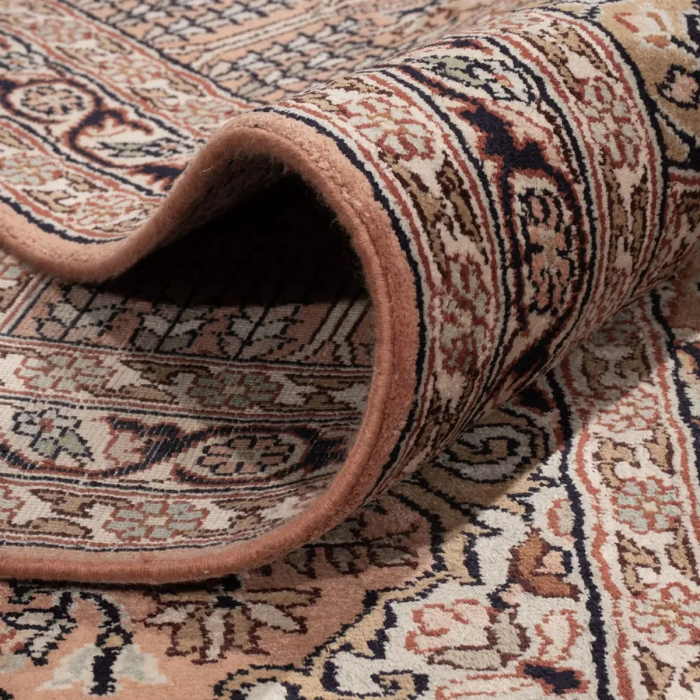 Seidenteppich - Kaschmir Seide - 403 x 298 cm - dunkelbeige