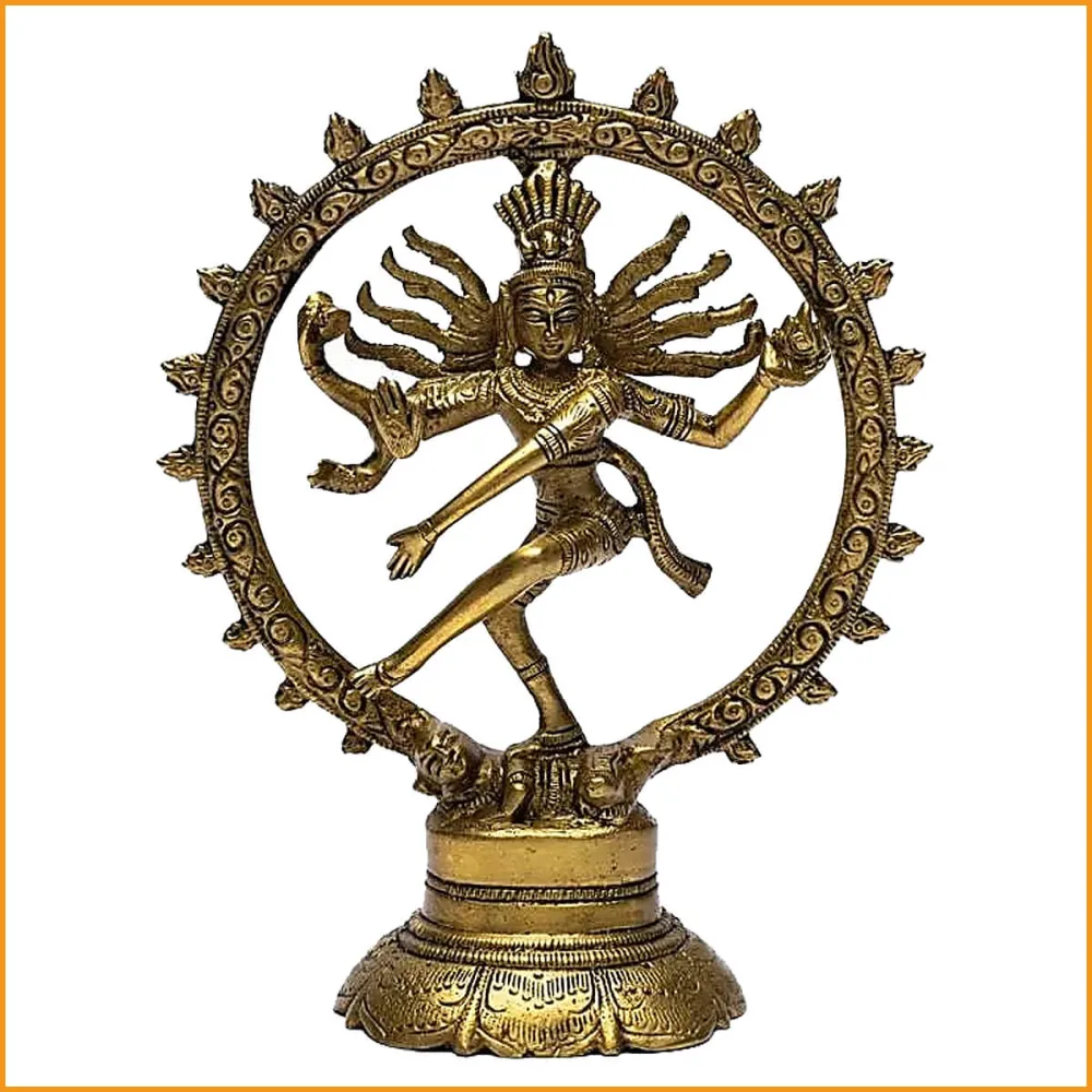 SHIVA Nataraj - Hinduismus - Messing - 20cm