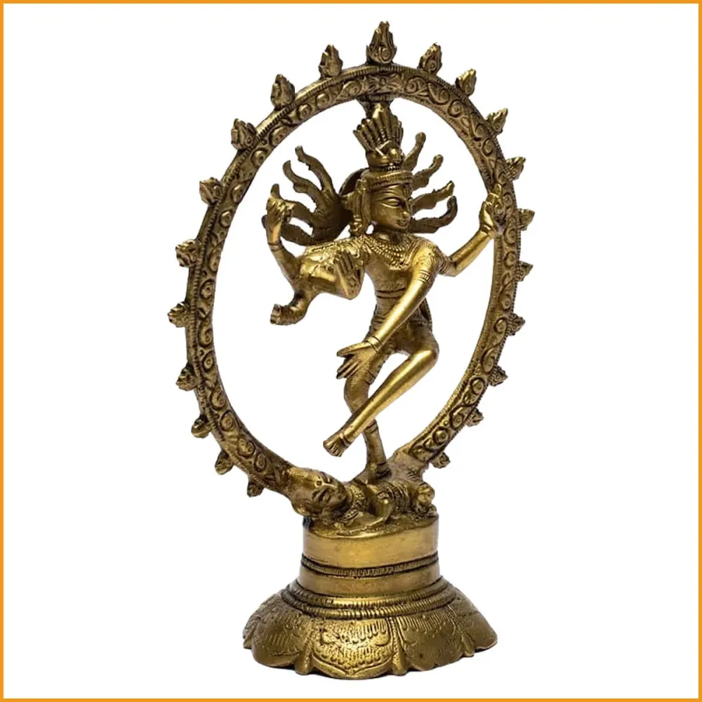 SHIVA Nataraj - Hinduismus - Messing - 20cm