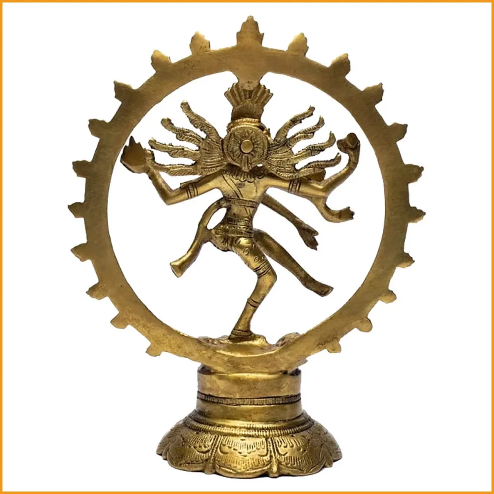 SHIVA Nataraj - Hinduismus - Messing - 20cm
