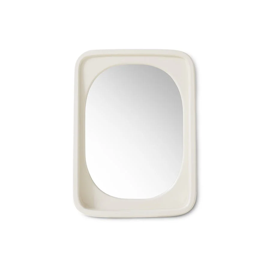 Spiegel Curved Eggshell Glossy - HK Living