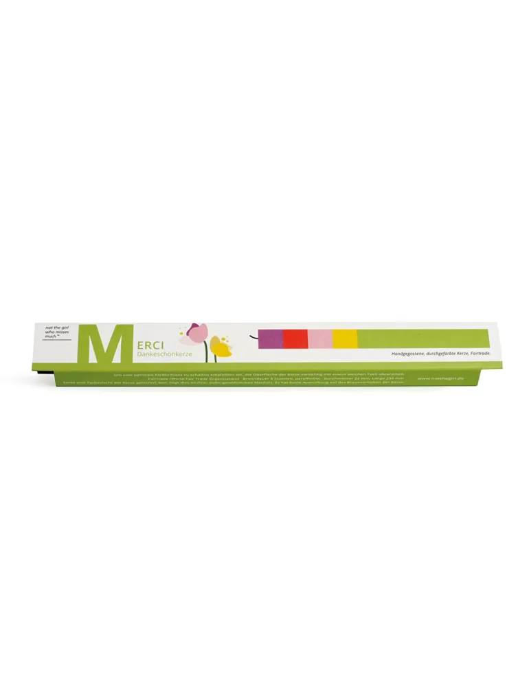 Stabkerze "Merci"