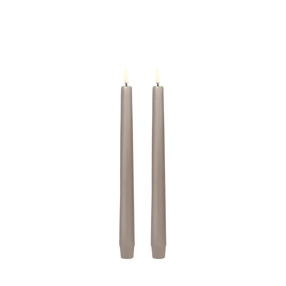 Stabkerzen LED, 2er Set, Sandstone