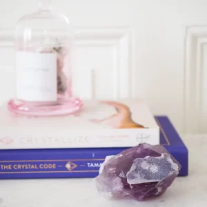 Sugar Amethyst mit Calcit Spitze . Specimen ca. 9 cm 266g [xx] - aus Brasilien