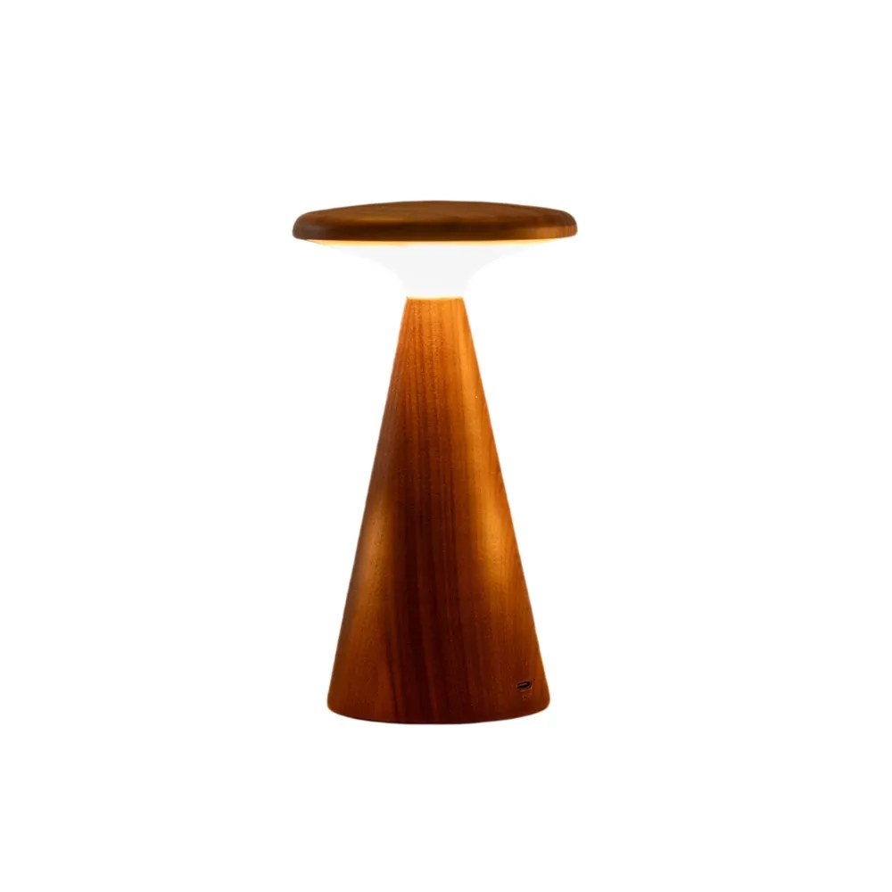 Sylva Tischleuchte - Mini "Walnut" • Gingko