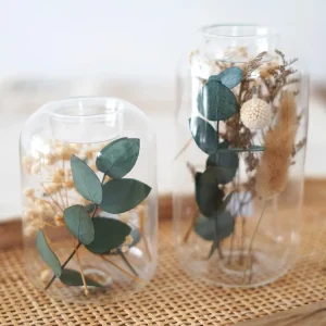 Teelichthalter mit Trockenblumen – stimmungsvolle Tischdeko & Geschenkidee