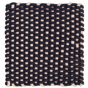 Teppich quadratisch - 41 x 41 cm - dunkelblau