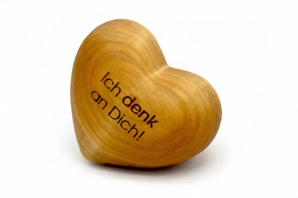 Thankgoods Holzherz Ich denk Dich!