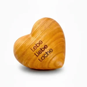 Thankgoods Holzherz Lebe, Liebe, Lache