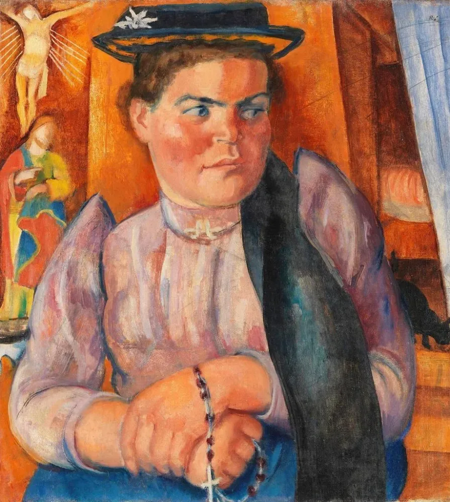 Tiroler Bauern-Gemälde - Anita Re | Kunstdruck