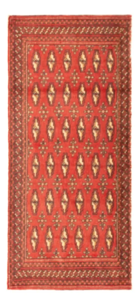 Turkaman Teppich - 100 x 50 cm - hellrot